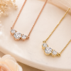 Three Stone Diamond Necklace – 0.70 CT