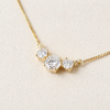 Three Stone Diamond Necklace – 0.70 CT
