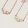 Three Stone Diamond Necklace – 0.70 CT
