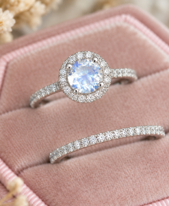 moonstone set rings