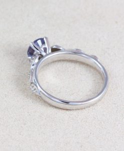 Alexandrite Boho Engagement Ring, Alternative Fantasy Ring - Image 4