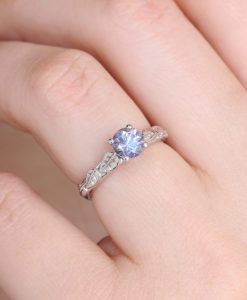 Alexandrite Boho Engagement Ring, Alternative Fantasy Ring - Image 6