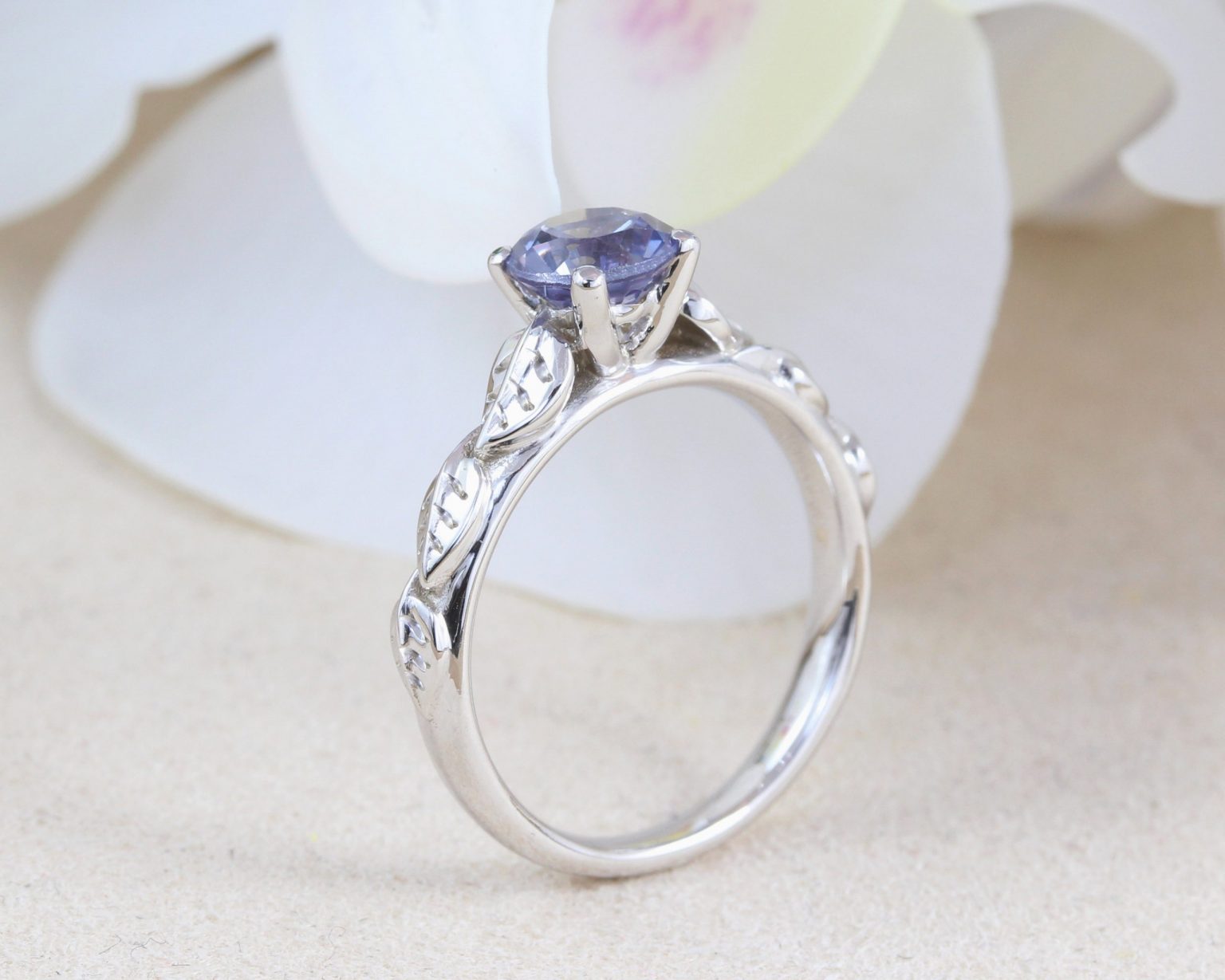Alexandrite Boho Engagement Ring, Alternative Fantasy Ring | Benati
