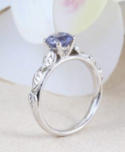 Alexandrite Boho Engagement Ring, Alternative Fantasy Ring - Image 7