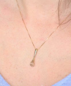 Egg Beater Whisk Gold Necklace, Kitchen Jewelry Culinary Student Gift - Image 6