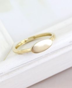Gold Oval Signet Ring, Personalized Engraved Ring Gold Ring Name Ring Custom Name Jewelry Initials Ring Stacking Ring - Image 7