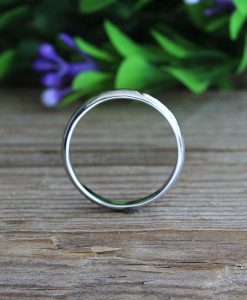 Hammered Wedding Band, Mens Wedding Band - Image 4