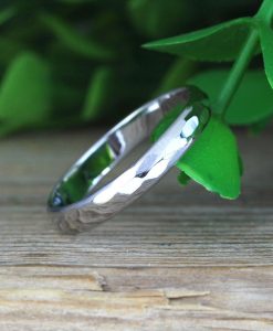 Hammered Wedding Band, Mens Wedding Band - Image 7