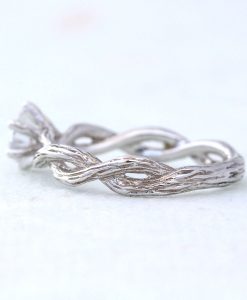 Infinity Nature Engagement Ring, Elvish Wood Engagement Ring - Image 5