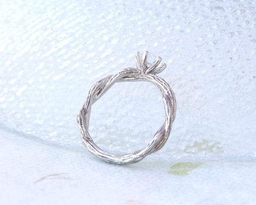 Infinity Nature Engagement Ring, Elvish Wood Engagement Ring