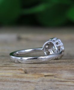 Vintage Moissanite Victorian Engagement Ring, Antique Diamond Engagement Ring - Image 8