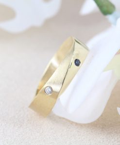 Wide Men's Wedding Ring, 6mm Mens Wedding Band - Image 2