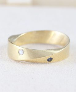 Wide Men's Wedding Ring, 6mm Mens Wedding Band - Image 3