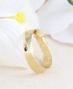 Wide Men's Wedding Ring, 6mm Mens Wedding Band - Image 5
