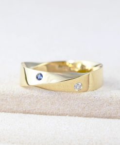 Wide Men's Wedding Ring, 6mm Mens Wedding Band - Image 6