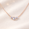 Moonstone Necklace Trio Gemstone Pendant