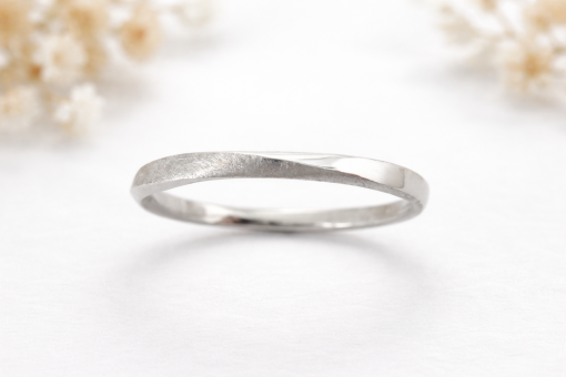 Wedding Band, 2mm Mobius Stacking Wedding Ring