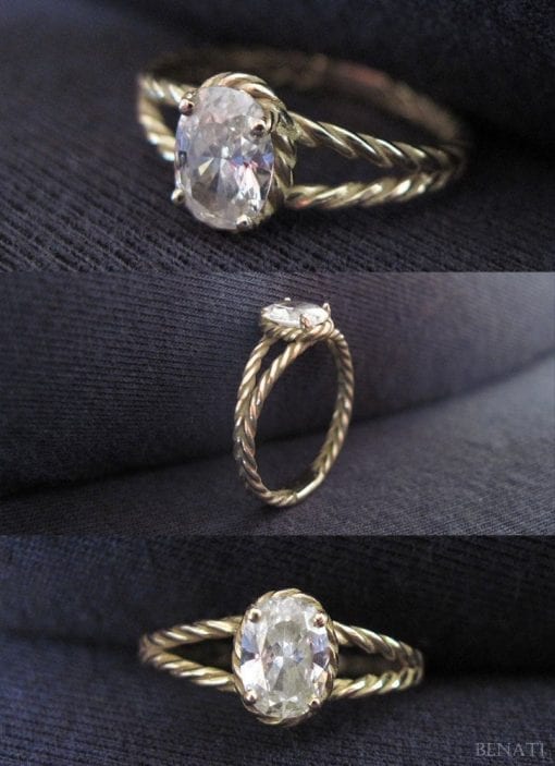 Oval Diamond Engagement ring, Oval Diamond Ring