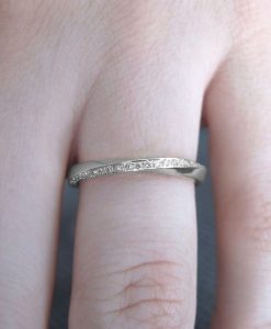 Platinum mobius ring, Diamond mobius ring - Image 5