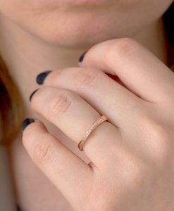 Platinum mobius ring, Diamond mobius ring - Image 6