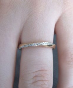 18k Mobius Diamond Ring, Diamond Eternity Ring - Image 3