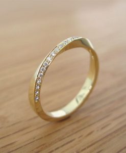 18k Mobius Diamond Ring, Diamond Eternity Ring - Image 4