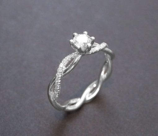 Forever Brilliant Moissanite Engagement Ring, Moissanite Ring