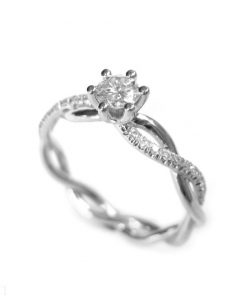 Forever Brilliant Moissanite Engagement Ring, Moissanite Ring - Image 3