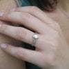 Moissanite Oval Engagement Ring, Oval Moissanite Engagement Ring