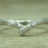 Sterling silver Opal nature inspired jewelry, Leaf branch leaves engagement ring