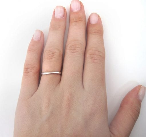 Eldridge Classic 2mm White Gold Wedding Ring – Unique Engagement Rings NYC  | Custom Jewelry by Dana Walden Bridal