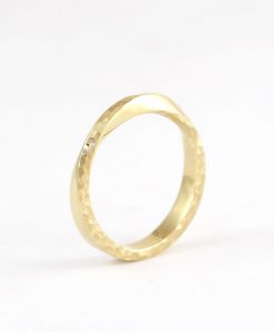 14k Gold Mobius Eternity Women’s 3mm Wedding Band, Gold Wedding Band - Image 6