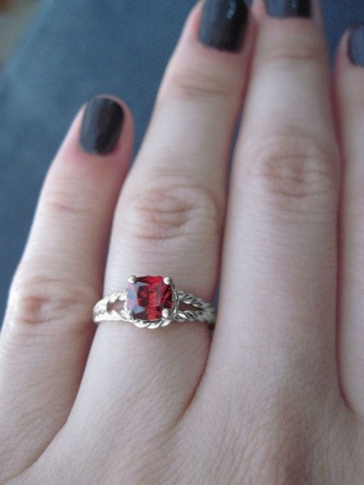 Ruby Gemstone Engagement Ring, Promise Ring