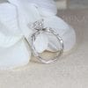 Unique Oval Moonstone Engagement Ring, Solid 14k 18k Gold Antique Style Ring