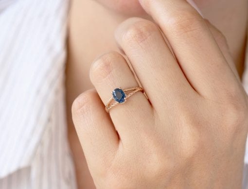 1.66ct Bella Radiant Light Blue Sapphire & Diamond Engagement Ring –  Valerie Madison
