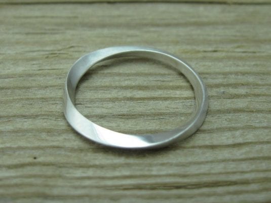 2mm Wedding band, Mobius stacking ring | Benati