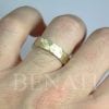 14k or 18k Yellow White Rose Solid Gold Hammered Band, 5mm Wedding Ring