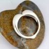 Sterling Silver Dome Heart Ring, Statement Ring