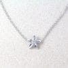 14k Gold Flower Diamond Necklace For Women | Flower Lover Gift | Dainty Gold Pendant | Delicate Gemstone Jewelry Christmas Gift For Her