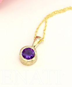 Gold 14k Delicate Link Birthstone Necklace