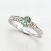 Green sapphire vintage Ring