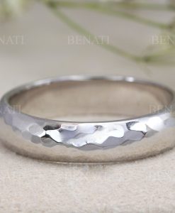 5 mm Hammered Wedding Ring