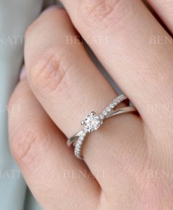 Diamond Infinity Engagement Ring