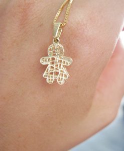 Sweet girl pendant, New baby necklace gift - Image 7