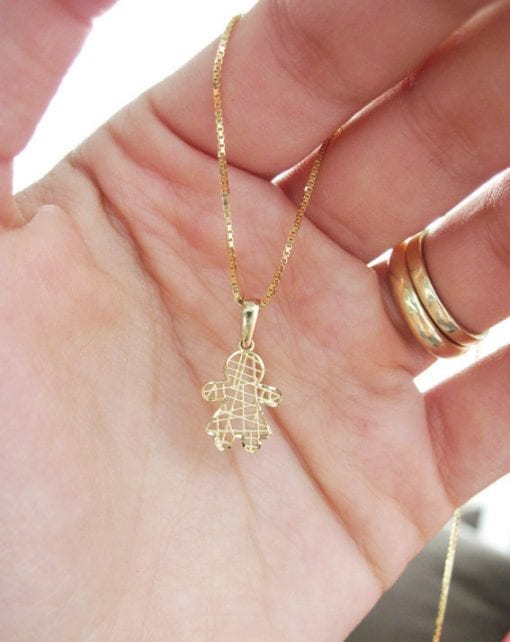 Sweet girl pendant, New baby necklace gift