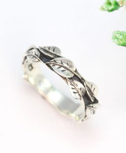 Silver Leaf Ring,