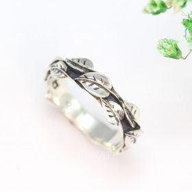 Silver Leaf Ring,