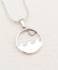 Wave And Sun Necklace