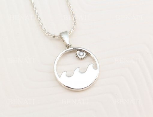 Wave And Sun Necklace
