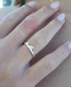Silver Wave Ring, Swell Ring - Image 3